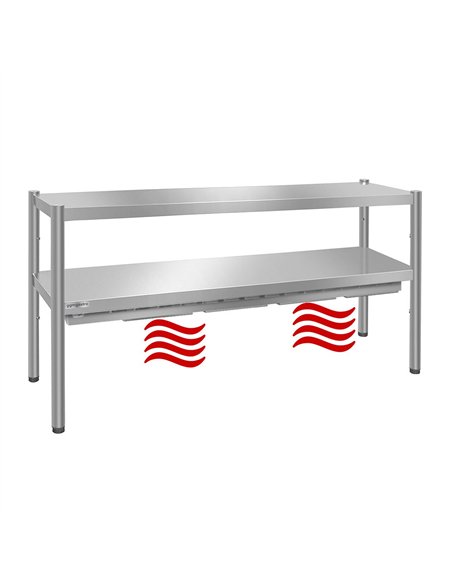 PREMIUM thermal bridge - 1800x370mm - with 2 shelves - height: 725mm