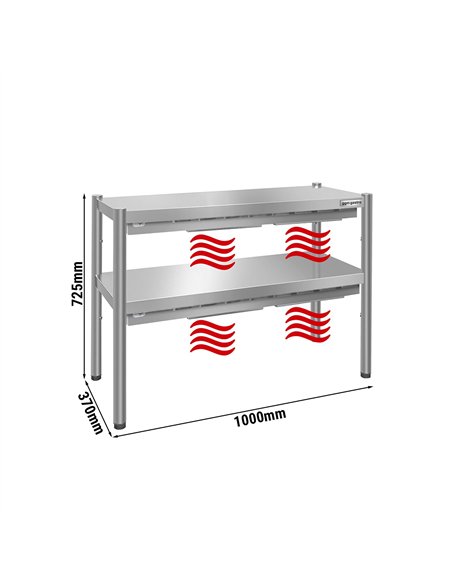 Thermal bridge PREMIUM - 1000x370mm - with 2 shelves - height: 725mm