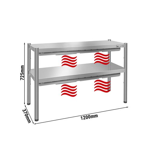 Thermal bridge PREMIUM - 1200x370mm - with 2 shelves - height: 725mm