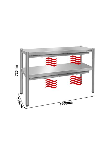 Thermal bridge PREMIUM - 1200x370mm - with 2 shelves - height: 725mm