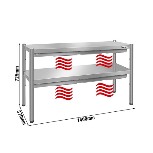 Thermal bridge PREMIUM - 1400x370mm - with 2 shelves - height: 725mm