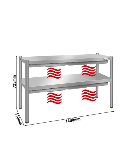 Thermal bridge PREMIUM - 1400x370mm - with 2 shelves - height: 725mm