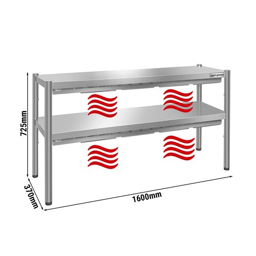 Thermal bridge PREMIUM- 1600x370mm - with 2 shelves - height: 725mm
