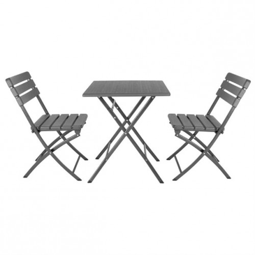 Bolero Folding Chairs Grey Wood...