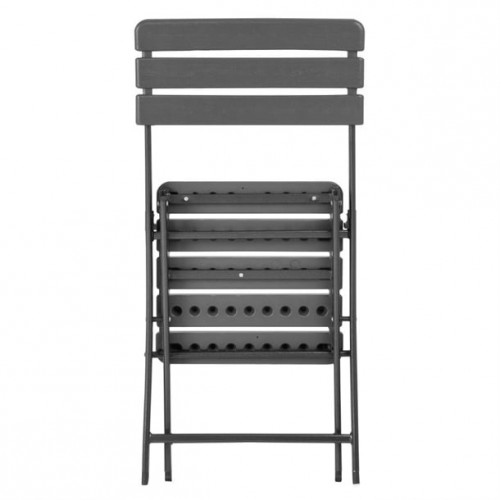 Bolero Folding Chairs Grey Wood...