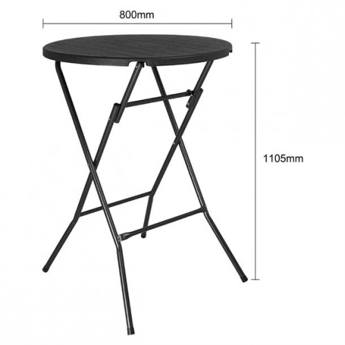 Bolero Folding HDPE Bar Table Wood...