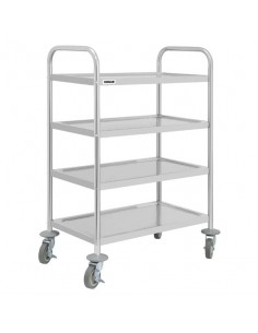 Vogue 4 Tier Clearing Trolley  710x405x1074mm Strong and durable