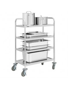 Vogue 4 Tier Clearing Trolley  710x405x1074mm Strong and durable 2