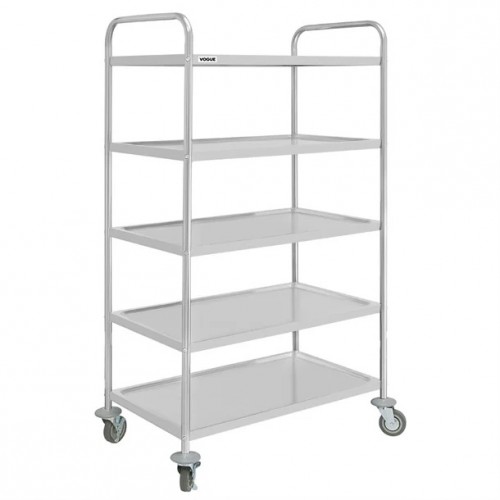 Vogue 5 Tier Clearing Trolley  855x540x1581mm Strong and durable