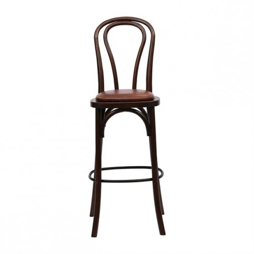 Hoop Back Bar Chair in Dark Walnut...