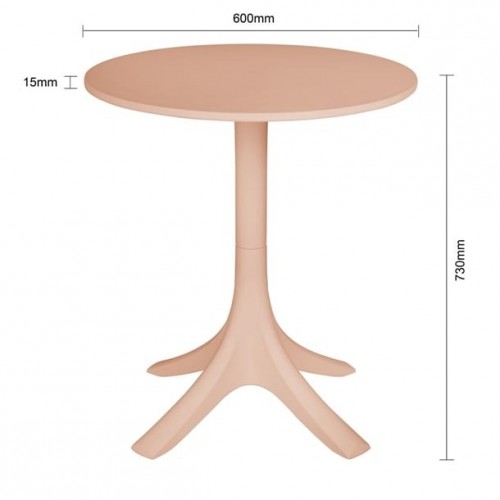 Bolero Mila 600mm Round Café Table -...