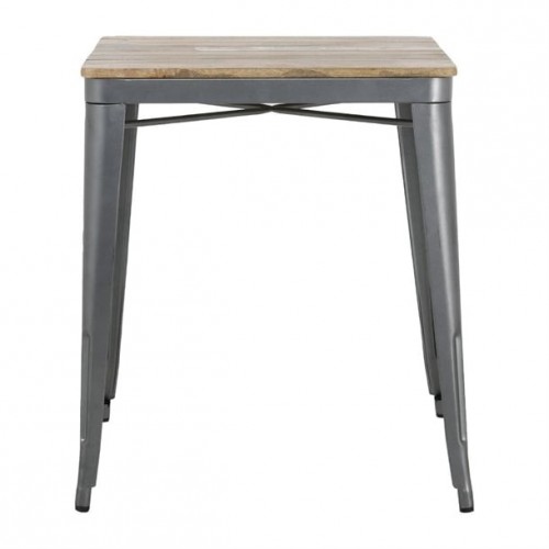 Bolero Bistro Dining Table Slatted...