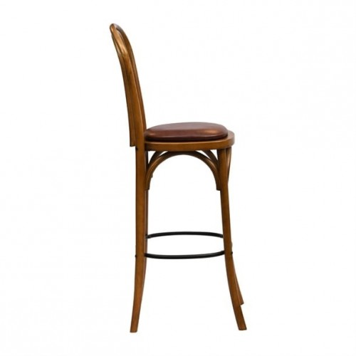 Hoop Back Bar Chair in Weathered Oak...