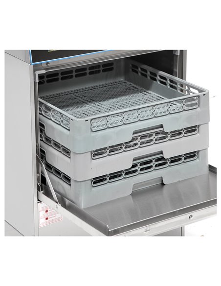 Commercial Dishwasher 540 plates/hour 500mm basket Drain pump Detergent pump Rinse aid pump 13A | DA-EMP500