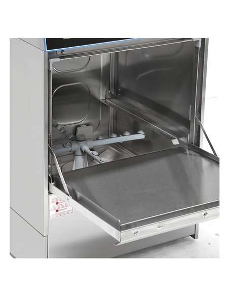 Commercial Dishwasher 540 plates/hour 500mm basket Drain pump Detergent pump Rinse aid pump 13A | DA-EMP500