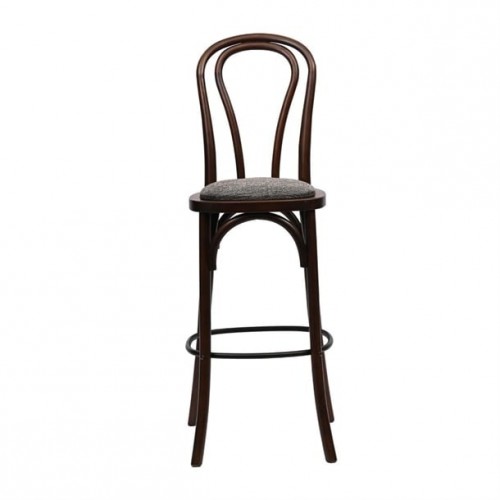 Hoop Back Bar Chair in Dark Walnut...