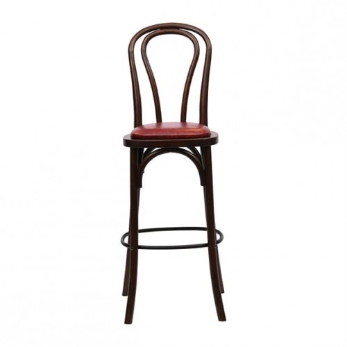 Hoop Back Bar Chair in Dark Walnut...