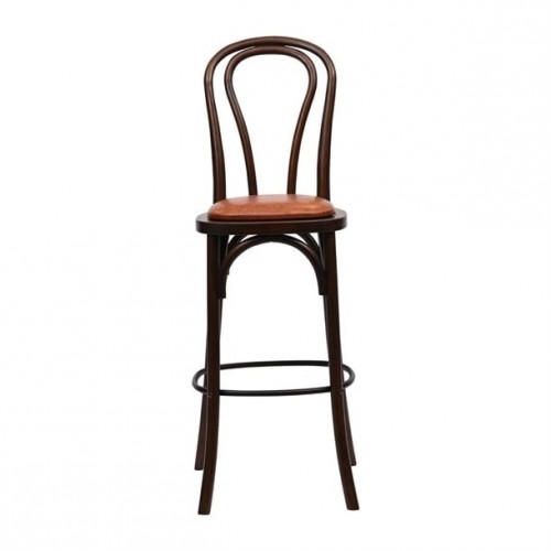Hoop Back Bar Chair in Dark Walnut...