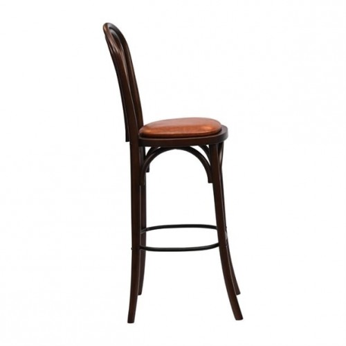 Hoop Back Bar Chair in Dark Walnut...
