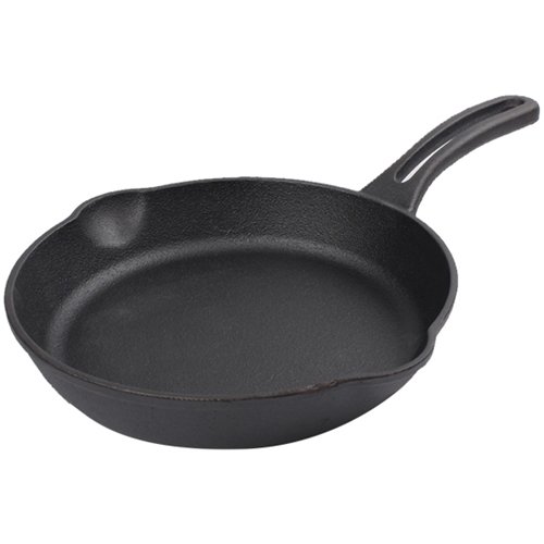 Cast Iron Skillet Pan Round Pre-seasoned ø152mm | Stalwart DA-KBJP15