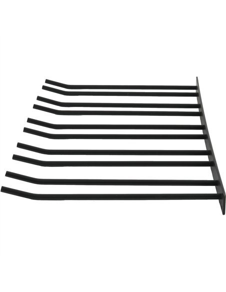 Wine Glass Rack Black Wall mounted Length 400mm 20 wine glasses | Stalwart DA-WGA58500400B