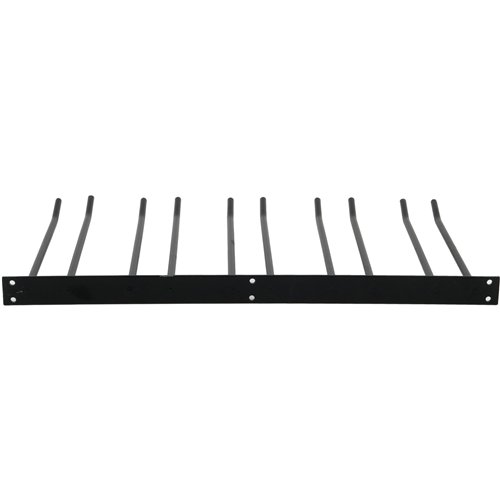 Wine Glass Rack Black Wall mounted Length 400mm 20 wine glasses | Stalwart DA-WGA58500400B