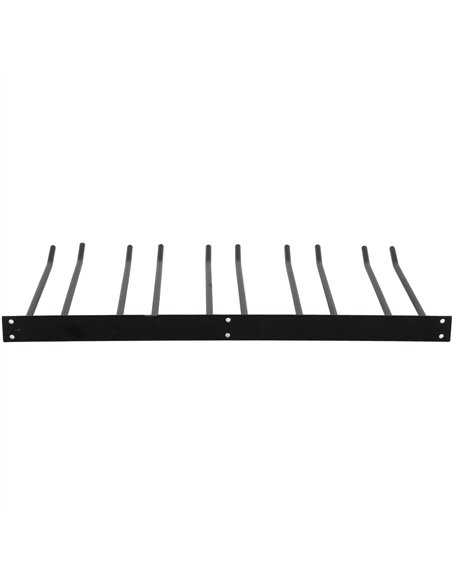 Wine Glass Rack Black Wall mounted Length 400mm 20 wine glasses | Stalwart DA-WGA58500400B