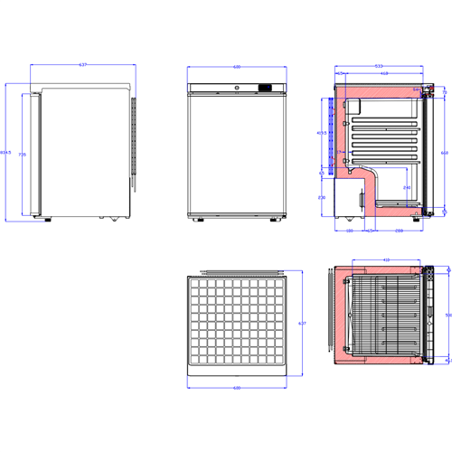 200lt Commercial Refrigerator Undercounter Stainless steel Single door | Stalwart DA-DWR200SS