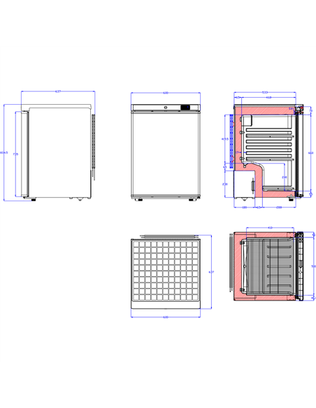 200lt Commercial Refrigerator Undercounter Stainless steel Single door | Stalwart DA-DWR200SS