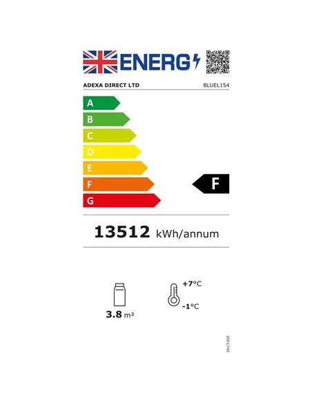 Wall Cabinet Multi Deck Refrigerator Night Curtain Black 1940x800x2000mm | Stalwart DA-BLUEL154