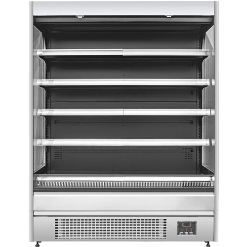 Wall Cabinet Multi Deck Refrigerator Night Curtain Stainless Steel 1320x700x2000mm | Stalwart DA-BLUEL156