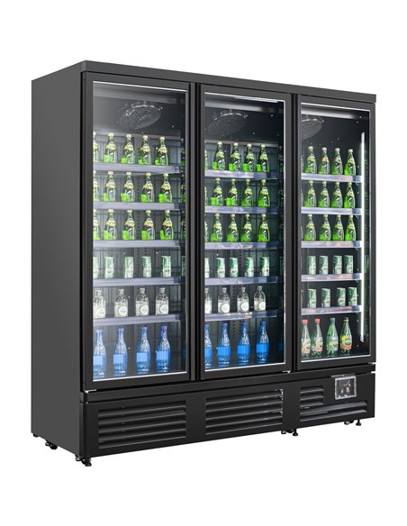 Commercial Triple Door Display Showcase Refrigerator 1890x730x1980mm | Stalwart DA-BLUEL306