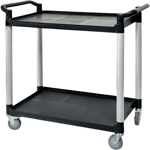 Professional 2-Tier Utility Trolley Cart 810x435x910mm | Stalwart DA-JGM704
