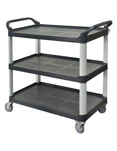 Professional 3-Tier Utility Trolley Cart 1020x500x960mm | Stalwart DA-JGM712