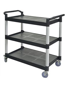 Professional 3-Tier Utility Trolley Cart 810x435x910mm | Stalwart DA-JGM714