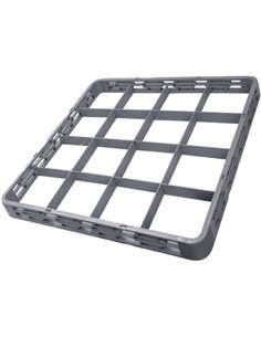 Commercial Cup/Glass Rack Extender 16 Compartments 500x500x50mm | Stalwart DA-JGM812