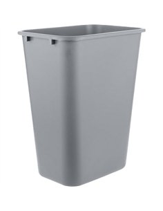 Commercial Open-Top Waste Bin 39 Litres 385x275x505mm Grey | Stalwart DA-JGM906