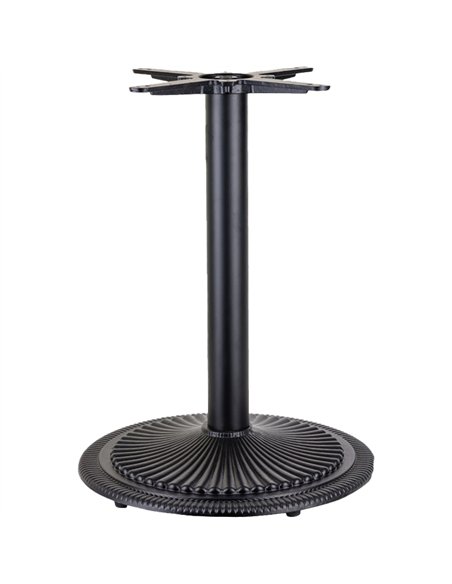 Black Cast Iron Table Base Round Ø550x720mm | Stalwart DA-A007