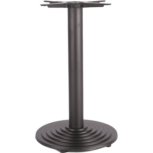 Black Cast Iron Table Base Round Ø430x720mm | Stalwart DA-A026A