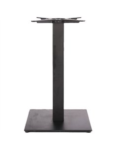 Black Cast Iron Table Base Square 450x450x720mm | Stalwart DA-A037B