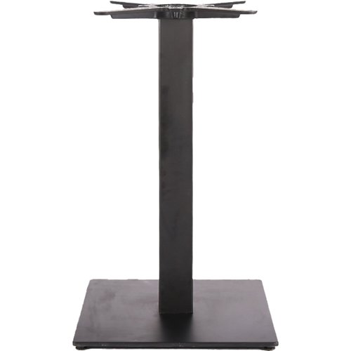 Black Cast Iron Table Base Square 450x450x720mm | Stalwart DA-A037B