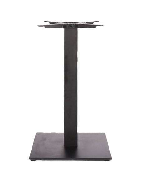 Black Cast Iron Table Base Square 500x500x720mm | Stalwart DA-A037C