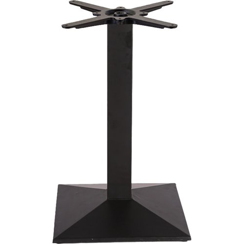 Black Cast Iron Table Base Square 450x450x720mm | Stalwart DA-A038B