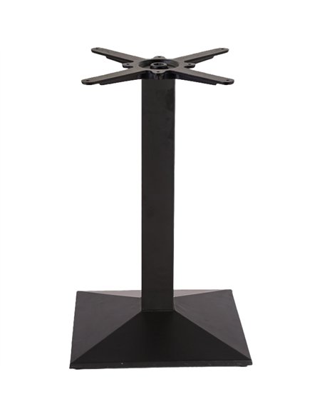 Black Cast Iron Table Base Square 450x450x720mm | Stalwart DA-A038B