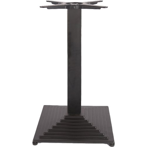 Black Cast Iron Table Base Square 410x410x720mm | Stalwart DA-A039A