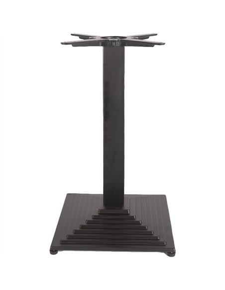 Black Cast Iron Table Base Square 410x410x720mm | Stalwart DA-A039A