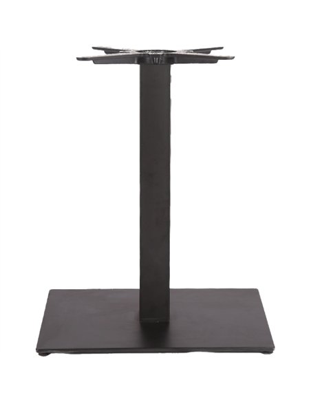 Black Cast Iron Table Base Square 600x400x720mm | Stalwart DA-A040