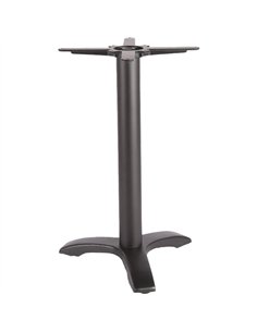 Black Cast Iron Table Base Tri-Leg 600x720mm | Stalwart DA-A050