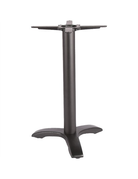 Black Cast Iron Table Base Tri-Leg 600x720mm | Stalwart DA-A050