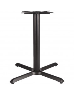 Black Cast Iron Table Base Cross-Base 760x720mm | Stalwart DA-A053B